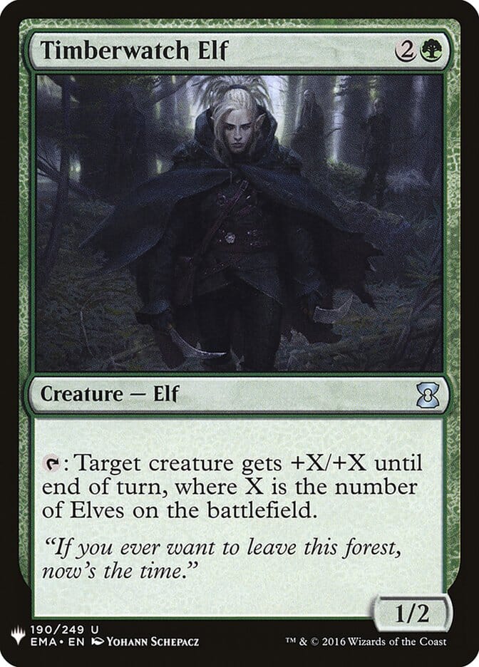 Timberwatch Elf [Mystery Booster] MTG Single Magic: The Gathering  | Multizone: Comics And Games