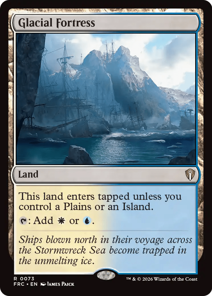 Glacial Fortress [Reality Fracture Commander] MTG Single Magic: The Gathering  | Multizone: Comics And Games