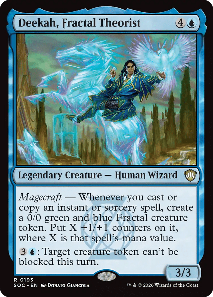 Deekah, Fractal Theorist [Secrets of Strixhaven Commander] MTG Single Magic: The Gathering  | Multizone: Comics And Games