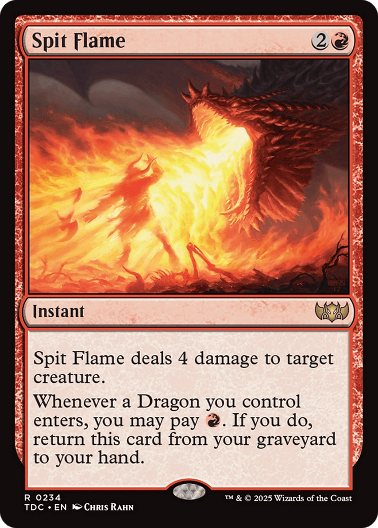 Spit Flame [Tarkir: Dragonstorm Commander] MTG Single Magic: The Gathering  | Multizone: Comics And Games
