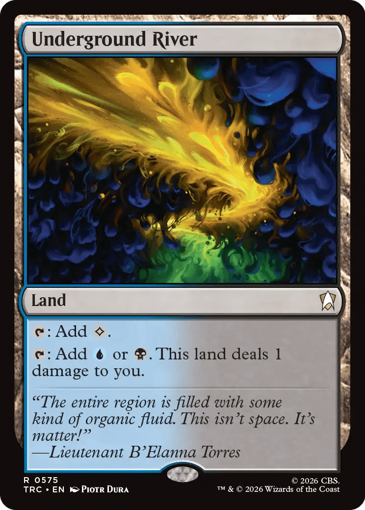 Underground River (Surge Foil) [Star Trek Commander] MTG Single Magic: The Gathering  | Multizone: Comics And Games