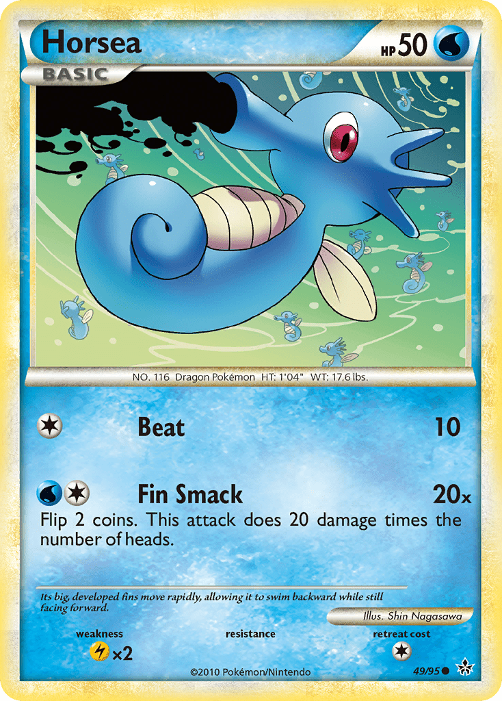 Horsea (49/95) [HeartGold & SoulSilver: Unleashed] Pokemon Single Pokémon  | Multizone: Comics And Games