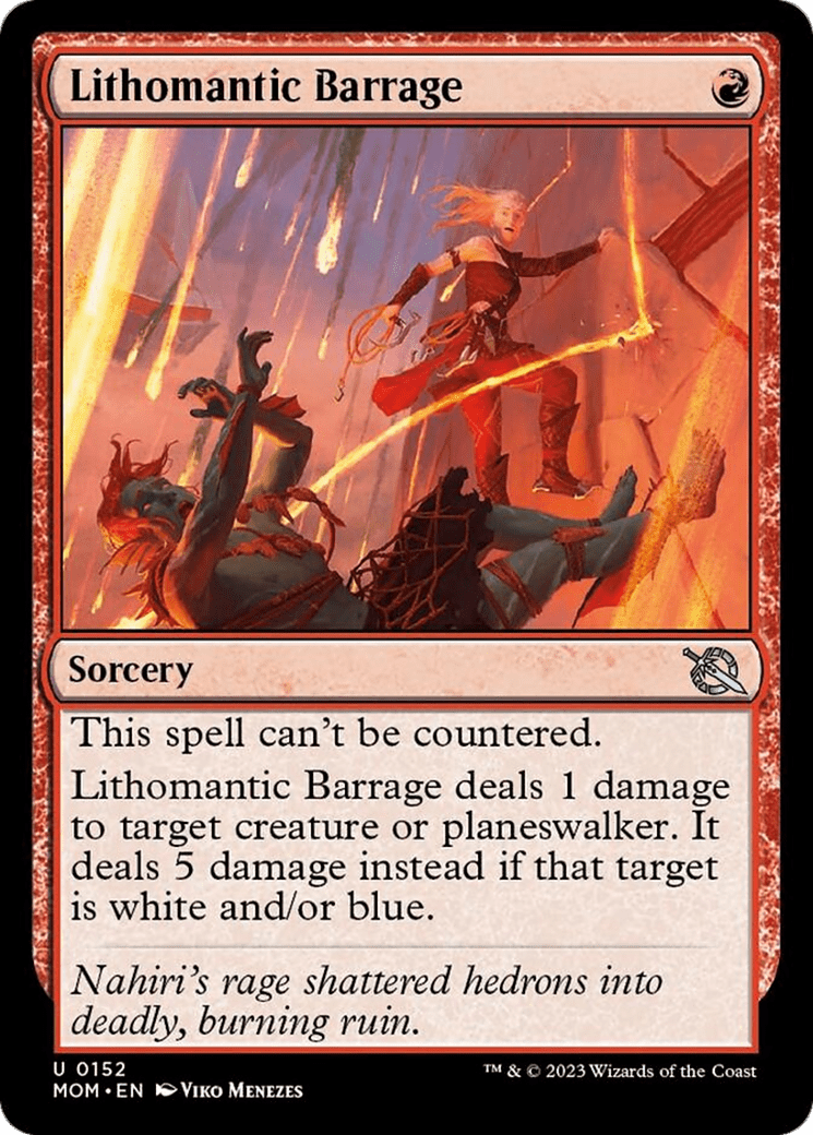 Lithomantic Barrage [March of the Machine] MTG Single Magic: The Gathering  | Multizone: Comics And Games