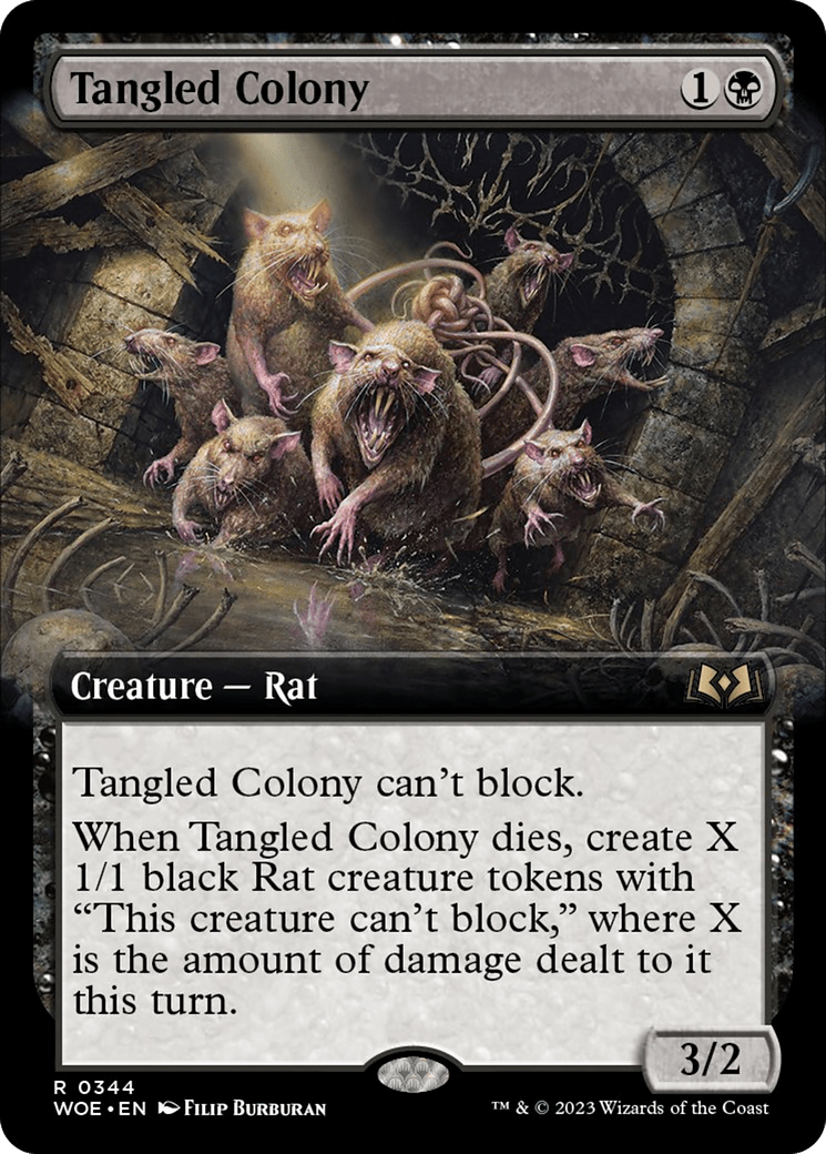Tangled Colony (Extended Art) [Wilds of Eldraine] MTG Single Magic: The Gathering  | Multizone: Comics And Games
