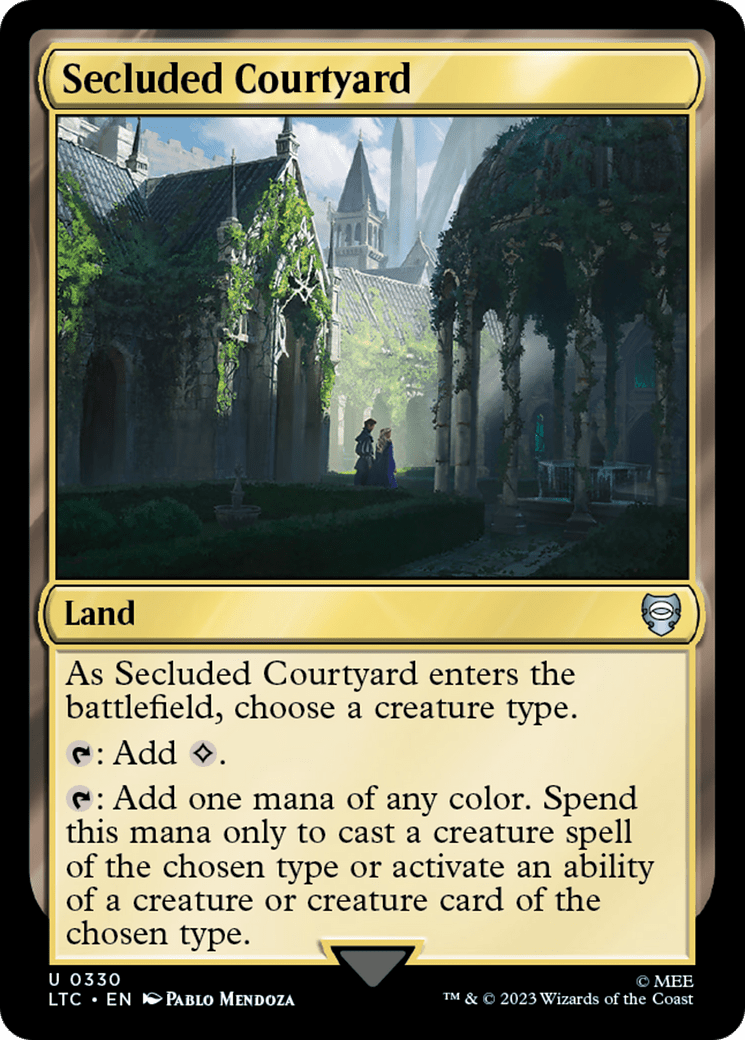 Secluded Courtyard [The Lord of the Rings: Tales of Middle-Earth Commander] MTG Single Magic: The Gathering  | Multizone: Comics And Games