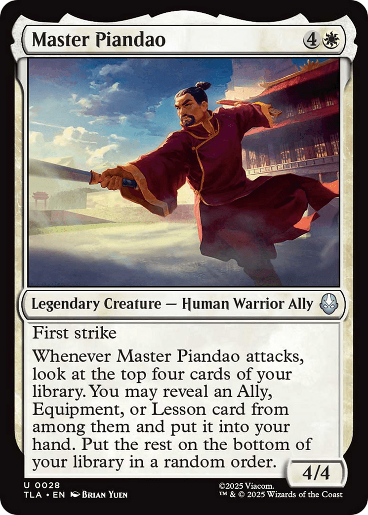 Master Piandao [Avatar: The Last Airbender] MTG Single Magic: The Gathering  | Multizone: Comics And Games