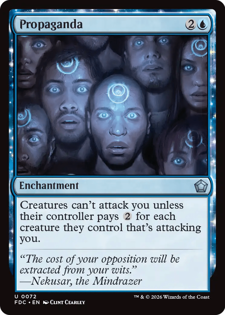 Propaganda [Foundations Commander] MTG Single Magic: The Gathering  | Multizone: Comics And Games