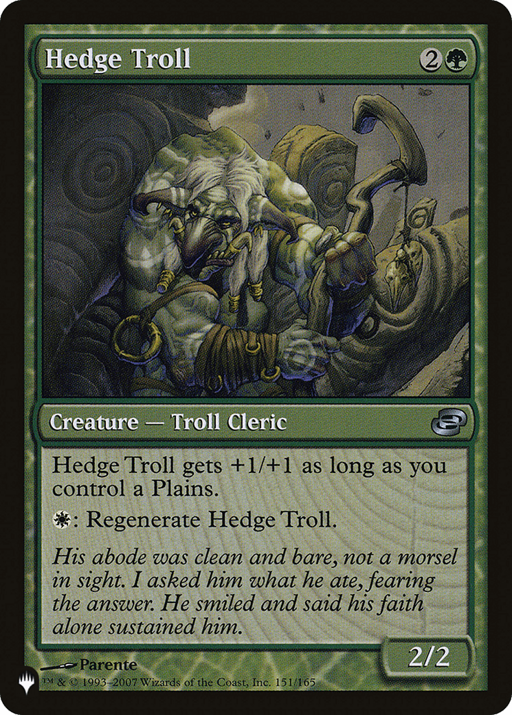 Hedge Troll [The List] MTG Single Magic: The Gathering  | Multizone: Comics And Games