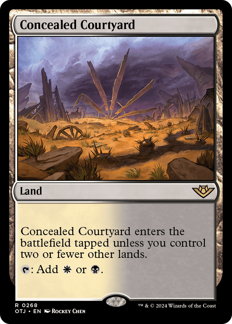 Concealed Courtyard [Outlaws of Thunder Junction] MTG Single Magic: The Gathering  | Multizone: Comics And Games