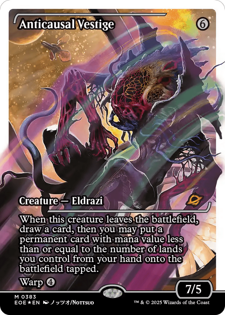 Anticausal Vestige (Showcase) (Fracture Foil) [Edge of Eternities] MTG Single Magic: The Gathering  | Multizone: Comics And Games