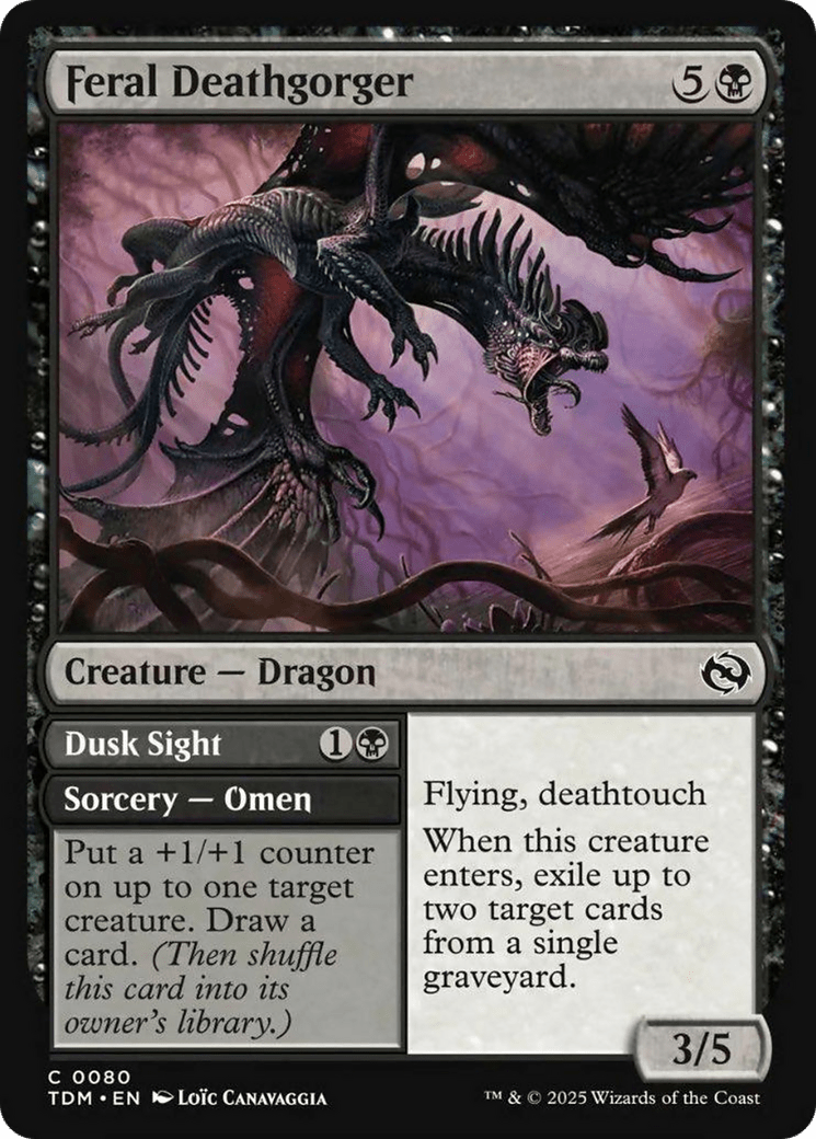 Feral Deathgorger [Tarkir: Dragonstorm] MTG Single Magic: The Gathering  | Multizone: Comics And Games