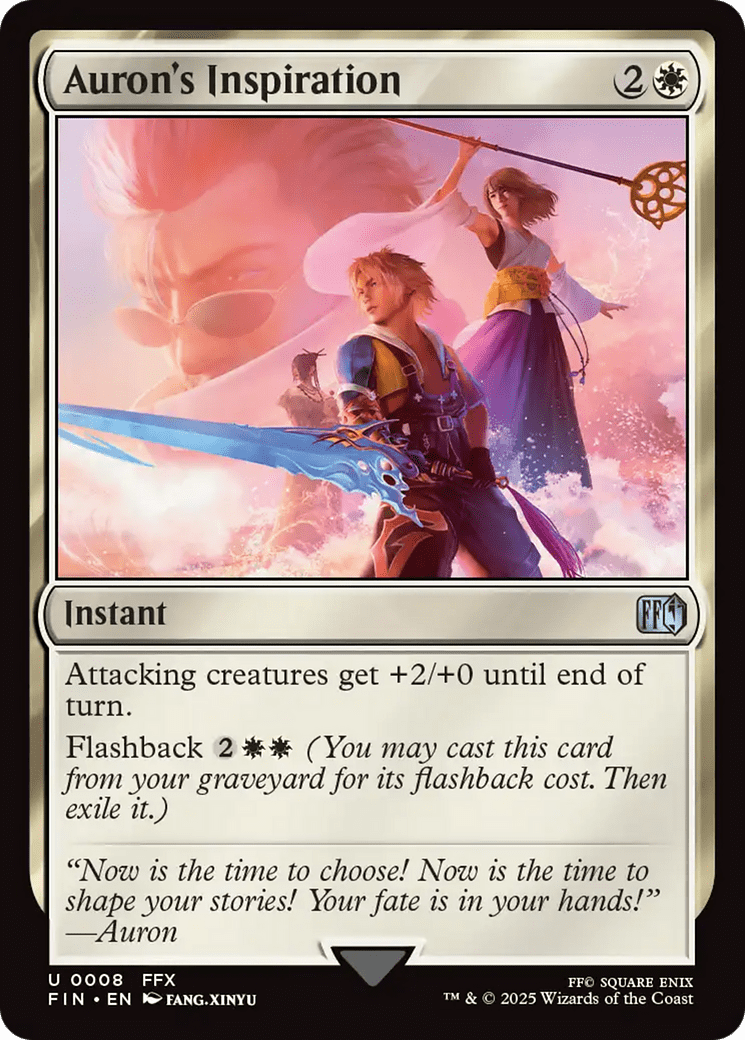 Auron's Inspiration [FINAL FANTASY] MTG Single Magic: The Gathering  | Multizone: Comics And Games