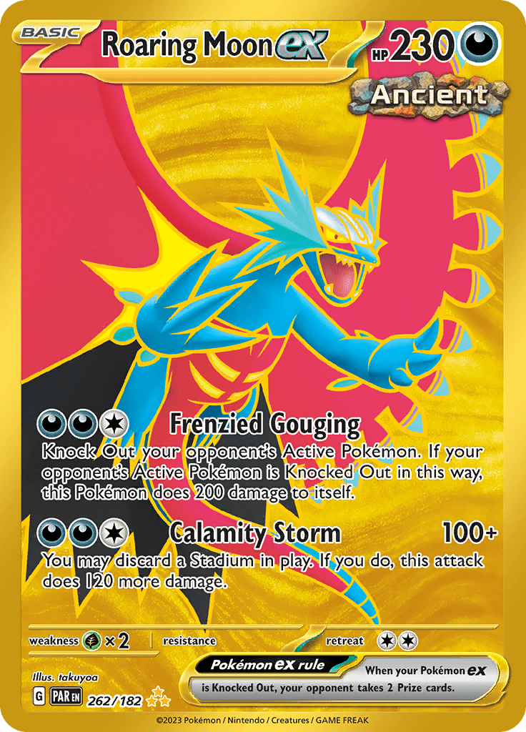 Roaring Moon ex (262/182) [Scarlet & Violet: Paradox Rift] Pokemon Single Pokémon  | Multizone: Comics And Games