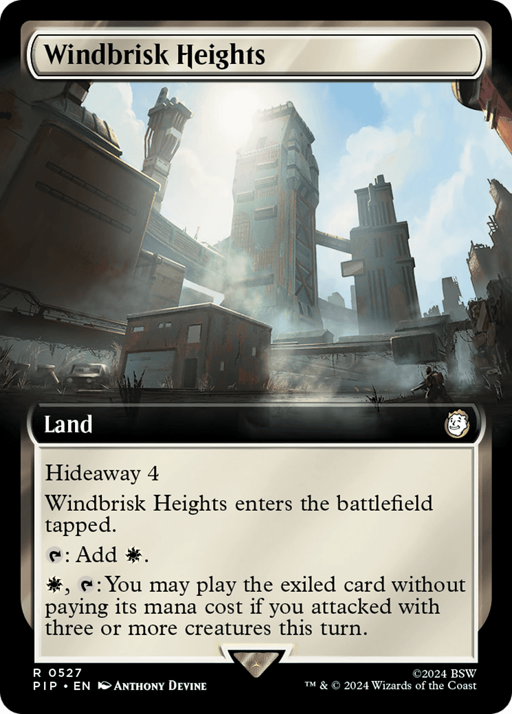 Windbrisk Heights (Extended Art) [Fallout] MTG Single Magic: The Gathering  | Multizone: Comics And Games