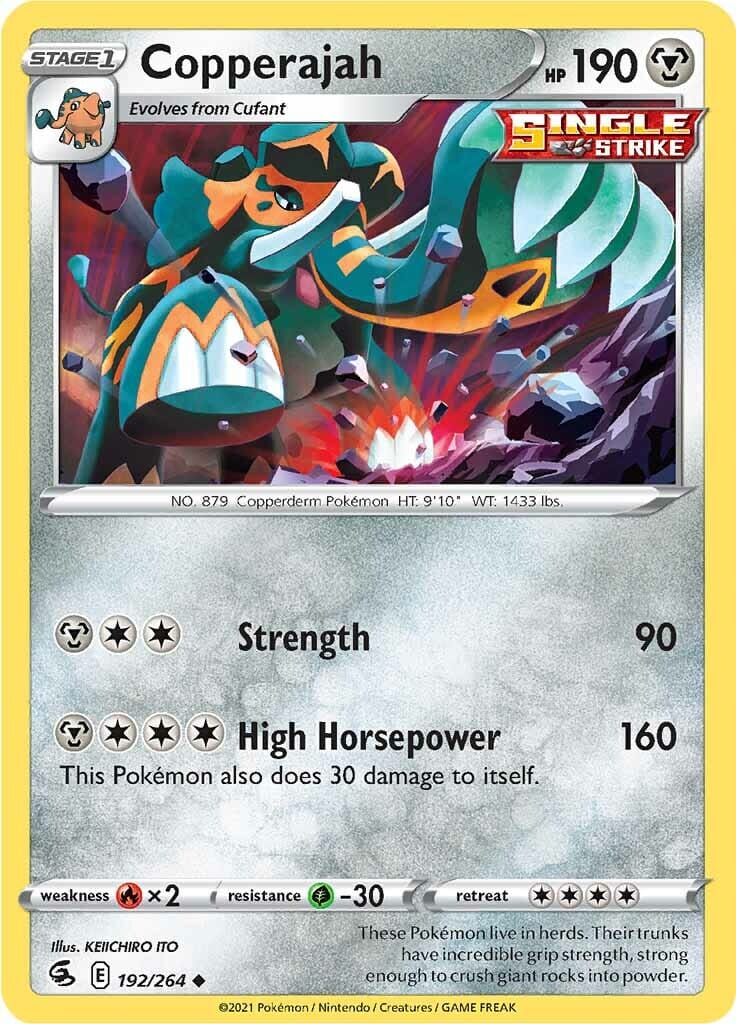 Copperajah (192/264) [Sword & Shield: Fusion Strike] Pokemon Single Pokémon  | Multizone: Comics And Games