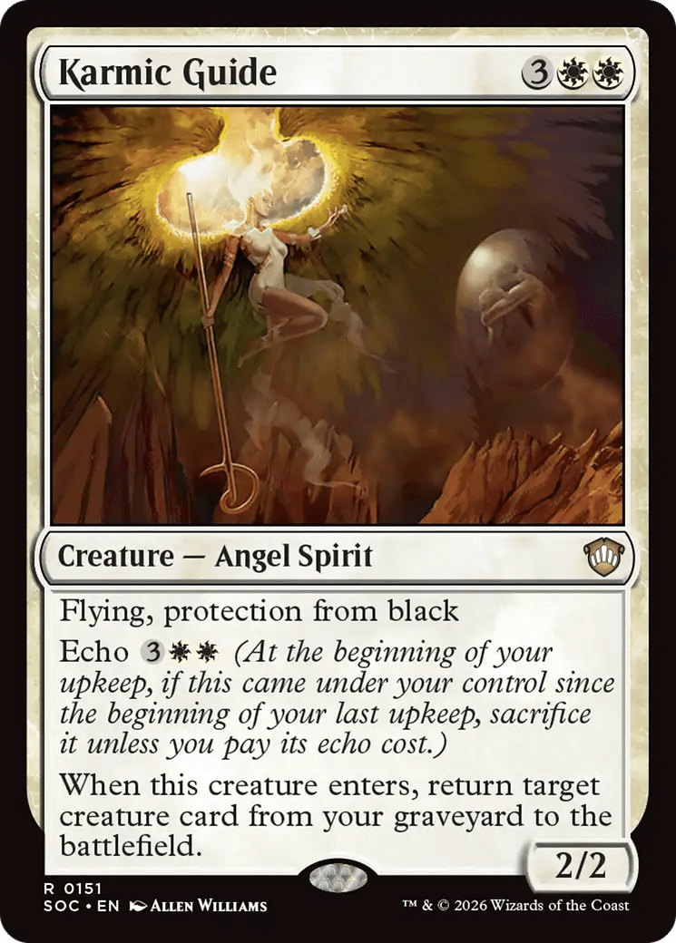 Karmic Guide [Secrets of Strixhaven Commander] MTG Single Magic: The Gathering  | Multizone: Comics And Games