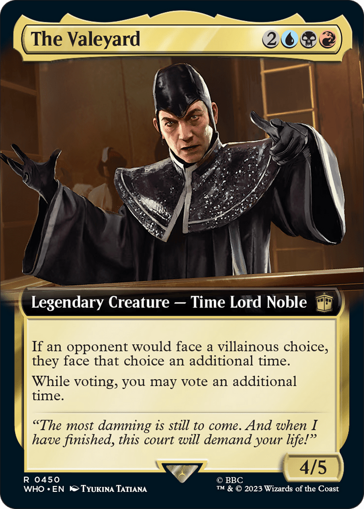 The Valeyard (Extended Art) [Doctor Who] MTG Single Magic: The Gathering  | Multizone: Comics And Games