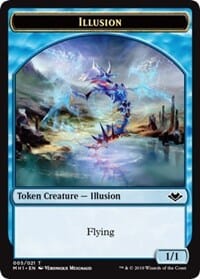 Illusion (005) // Rhino (013) Double-Sided Token [Modern Horizons Tokens] MTG Single Magic: The Gathering  | Multizone: Comics And Games