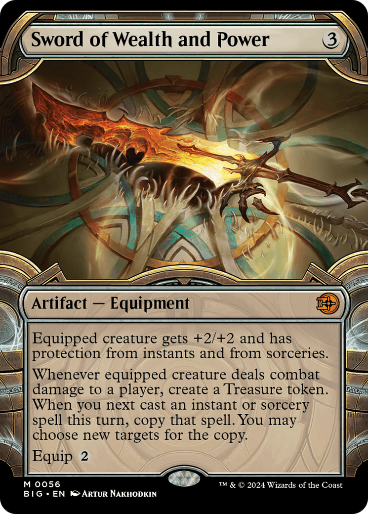 Sword of Wealth and Power (Showcase) [Outlaws of Thunder Junction: The Big Score] MTG Single Magic: The Gathering  | Multizone: Comics And Games