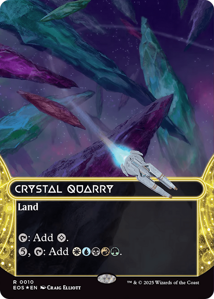 Crystal Quarry (0010) (Borderless) [Edge of Eternities: Stellar Sights] MTG Single Magic: The Gathering  | Multizone: Comics And Games