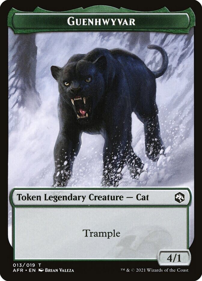 Guenhwyvar Token [Dungeons & Dragons: Adventures in the Forgotten Realms Tokens] MTG Single Magic: The Gathering  | Multizone: Comics And Games