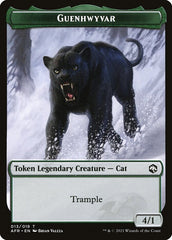 Spider // Guenhwyvar Double-Sided Token [Dungeons & Dragons: Adventures in the Forgotten Realms Tokens] MTG Single Magic: The Gathering  | Multizone: Comics And Games