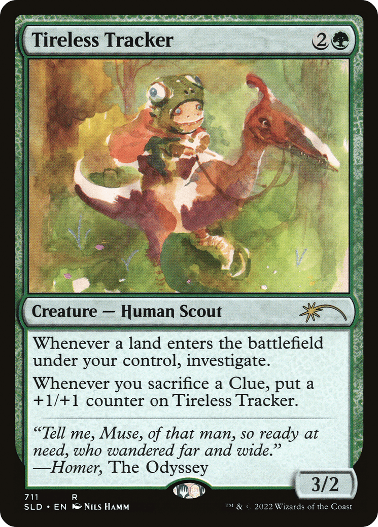 Tireless Tracker (711) [Secret Lair Drop Series] MTG Single Magic: The Gathering  | Multizone: Comics And Games