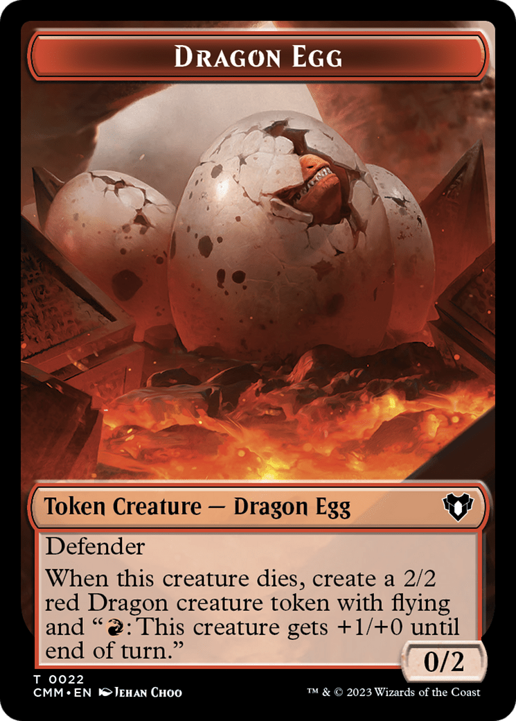 Dragon Egg Token [Commander Masters Tokens] MTG Single Magic: The Gathering  | Multizone: Comics And Games