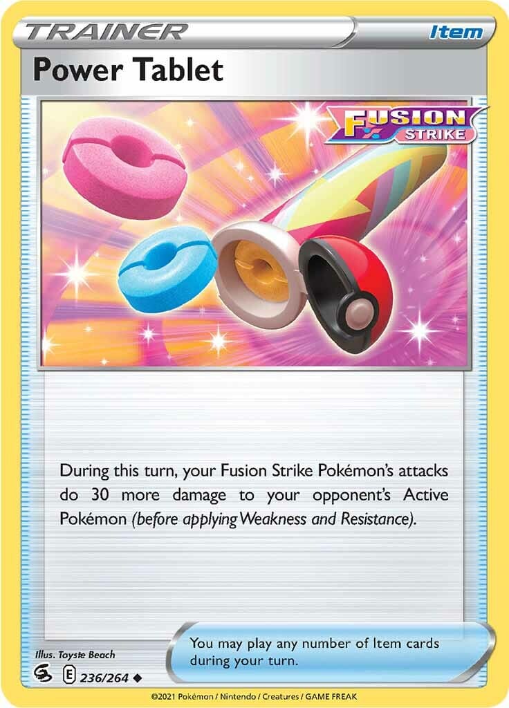 Power Tablet (236/264) [Sword & Shield: Fusion Strike] Pokemon Single Pokémon  | Multizone: Comics And Games