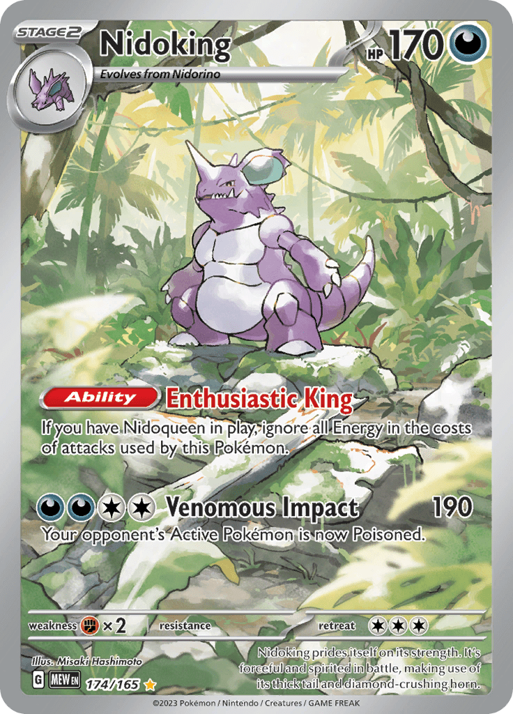 Nidoking (174/165) [Scarlet & Violet 151] Pokemon Single Pokémon  | Multizone: Comics And Games