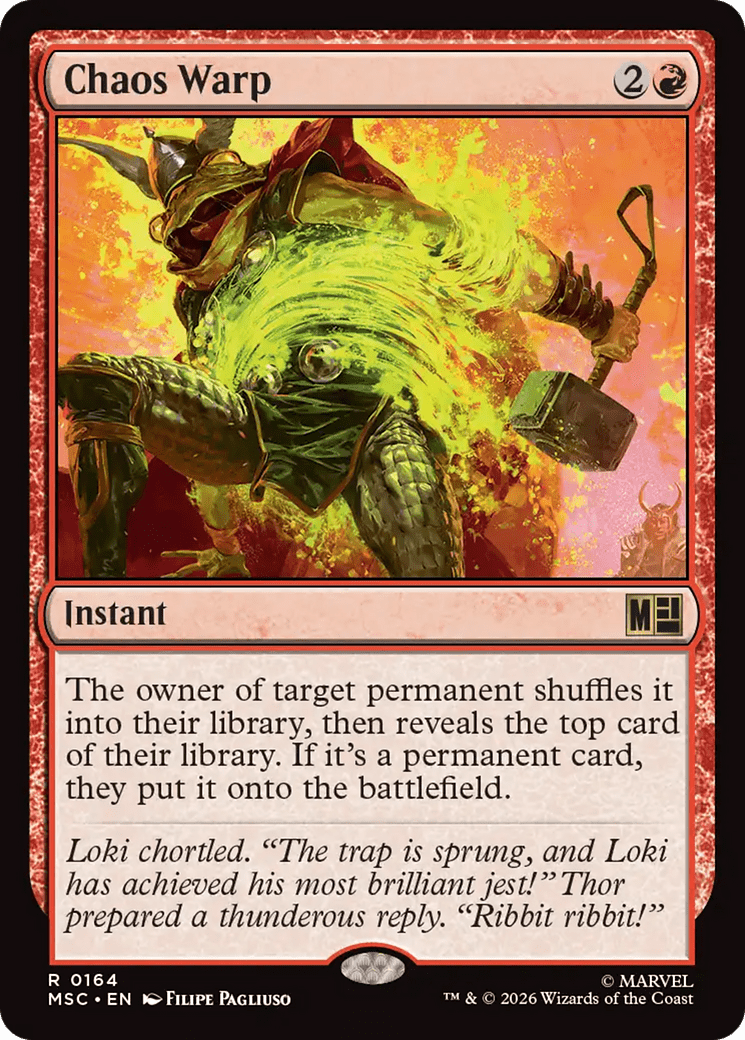 Chaos Warp [Marvel Super Heroes Commander] MTG Single Magic: The Gathering  | Multizone: Comics And Games