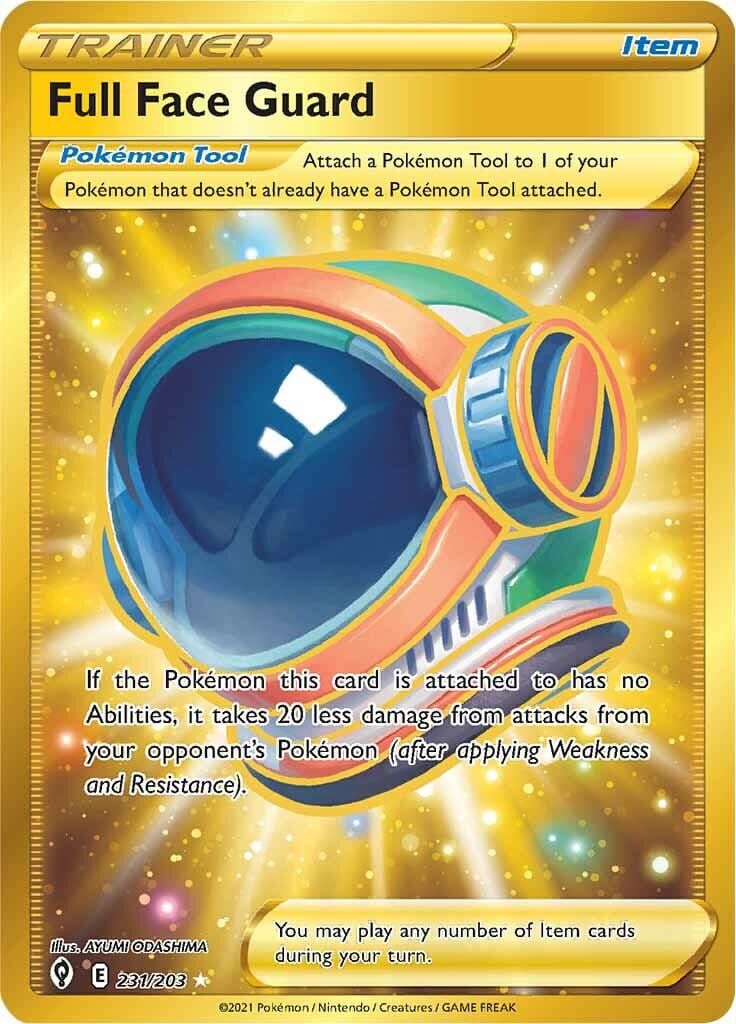 Full Face Guard (231/203) [Sword & Shield: Evolving Skies] Pokemon Single Pokémon  | Multizone: Comics And Games