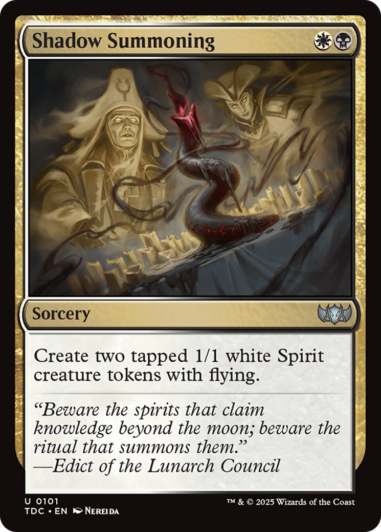 Shadow Summoning [Tarkir: Dragonstorm Commander] MTG Single Magic: The Gathering  | Multizone: Comics And Games