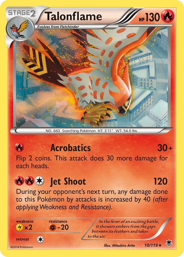 Talonflame (10/119) (Theme Deck Exclusive) [XY: Phantom Forces] Pokemon Single Pokémon  | Multizone: Comics And Games