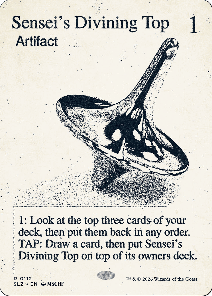 Sensei's Divining Top (0112) [Secret Lair x MSCHF: The Zeta Set] MTG Single Magic: The Gathering  | Multizone: Comics And Games
