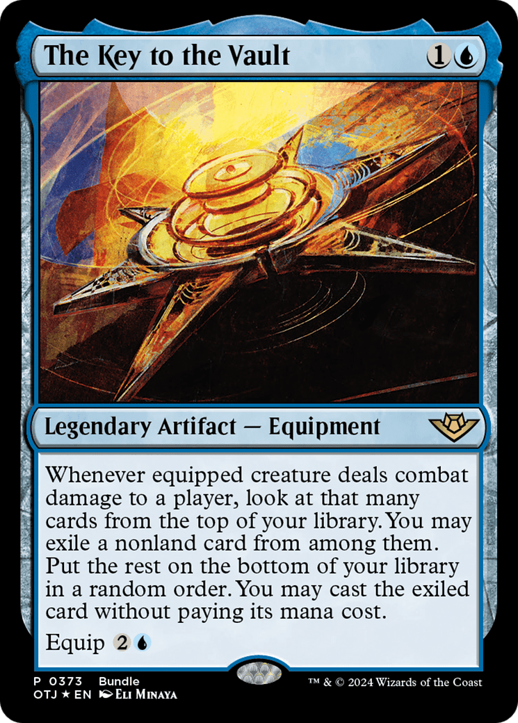 The Key to the Vault (OTJ Bundle) [Outlaws of Thunder Junction Promos] MTG Single Magic: The Gathering  | Multizone: Comics And Games