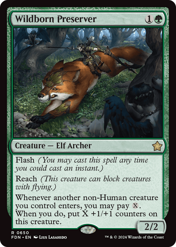 Wildborn Preserver [Foundations] MTG Single Magic: The Gathering  | Multizone: Comics And Games