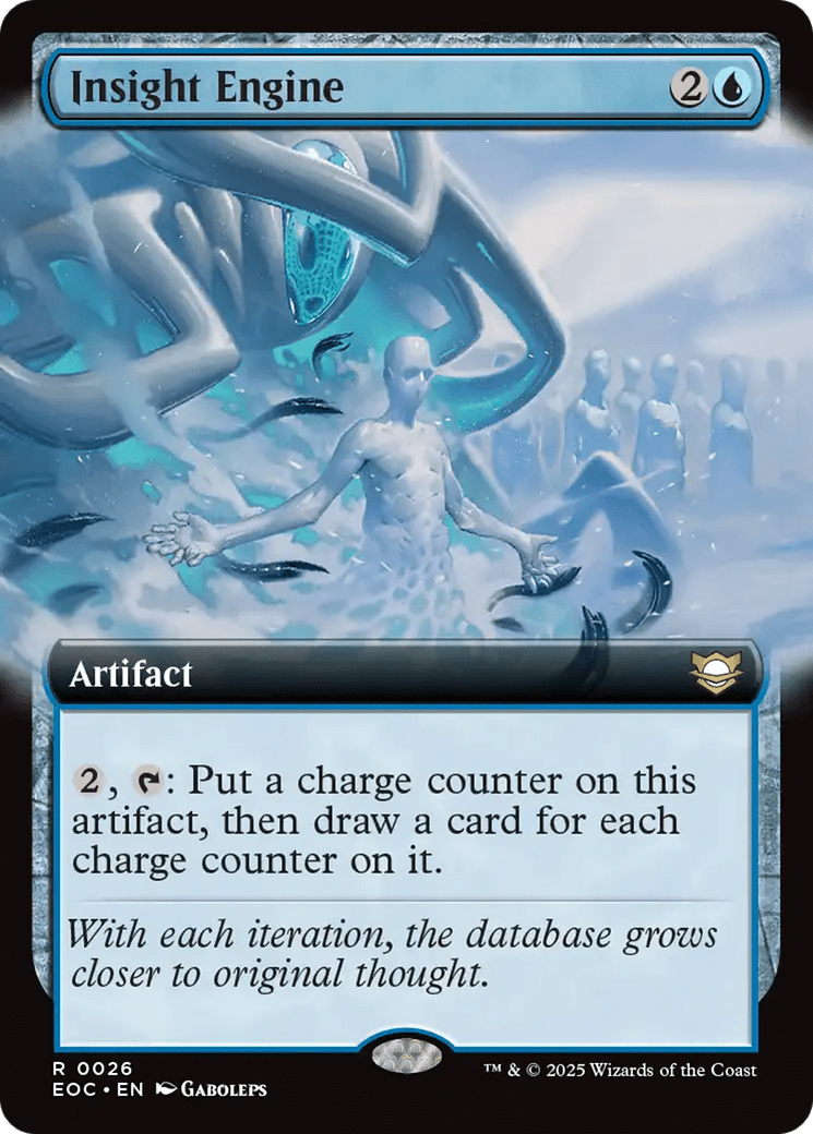 Insight Engine (Extended Art) [Edge of Eternities Commander] MTG Single Magic: The Gathering  | Multizone: Comics And Games