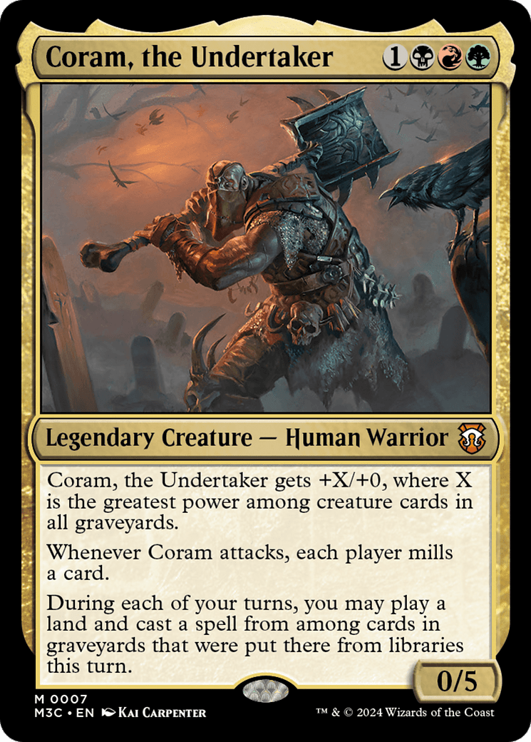 Coram, the Undertaker [Modern Horizons 3 Commander] MTG Single Magic: The Gathering  | Multizone: Comics And Games