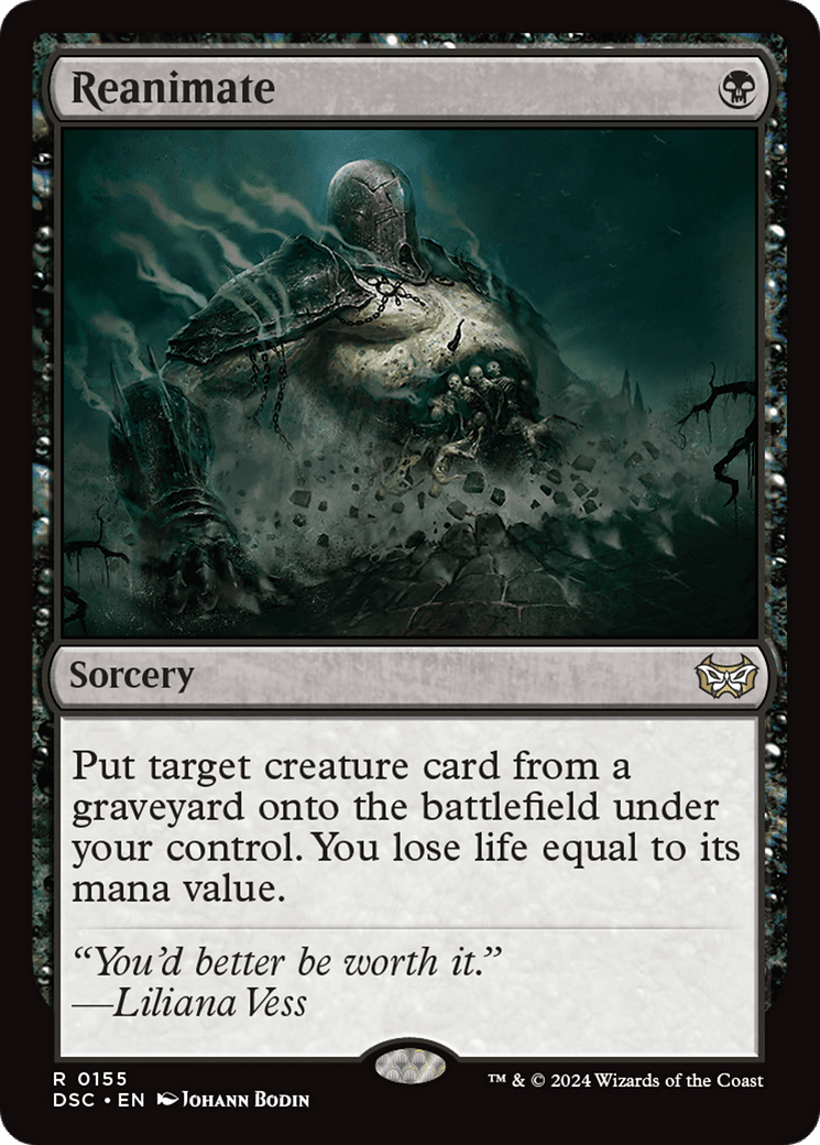 Reanimate [Duskmourn: House of Horror Commander] MTG Single Magic: The Gathering  | Multizone: Comics And Games