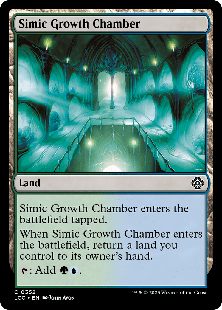 Simic Growth Chamber [The Lost Caverns of Ixalan Commander] MTG Single Magic: The Gathering  | Multizone: Comics And Games