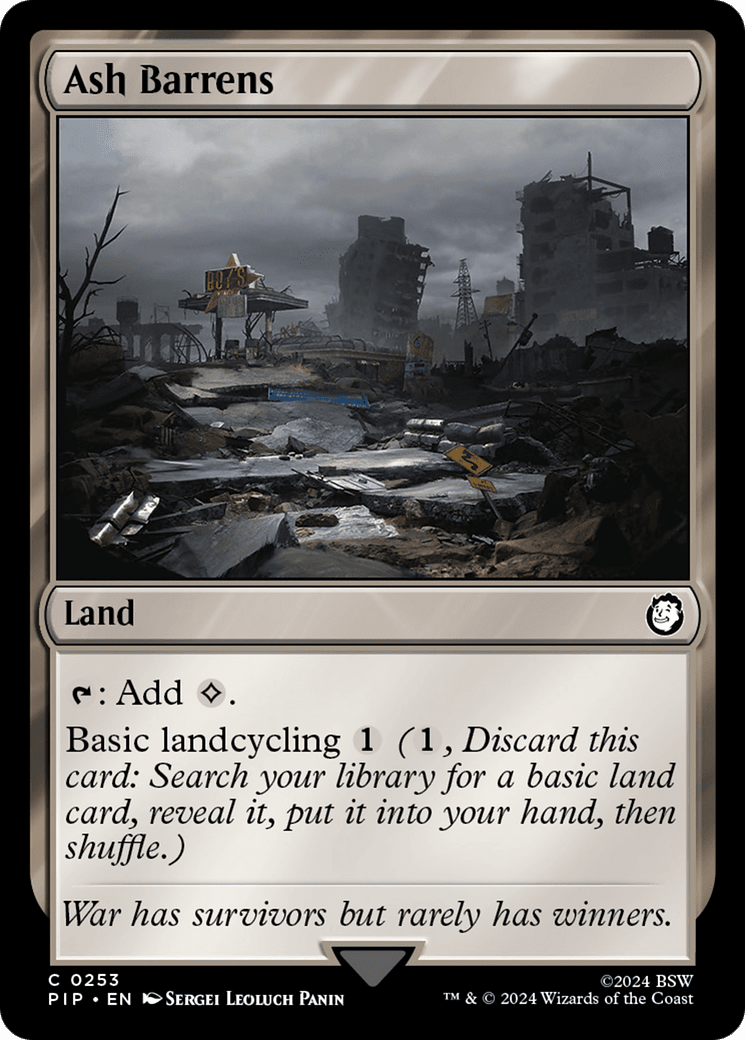 Ash Barrens [Fallout] MTG Single Magic: The Gathering  | Multizone: Comics And Games