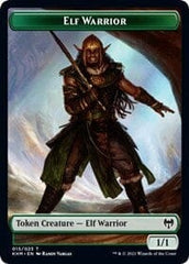 Elf Warrior // Dragon Double-Sided Token [Kaldheim Tokens] MTG Single Magic: The Gathering  | Multizone: Comics And Games