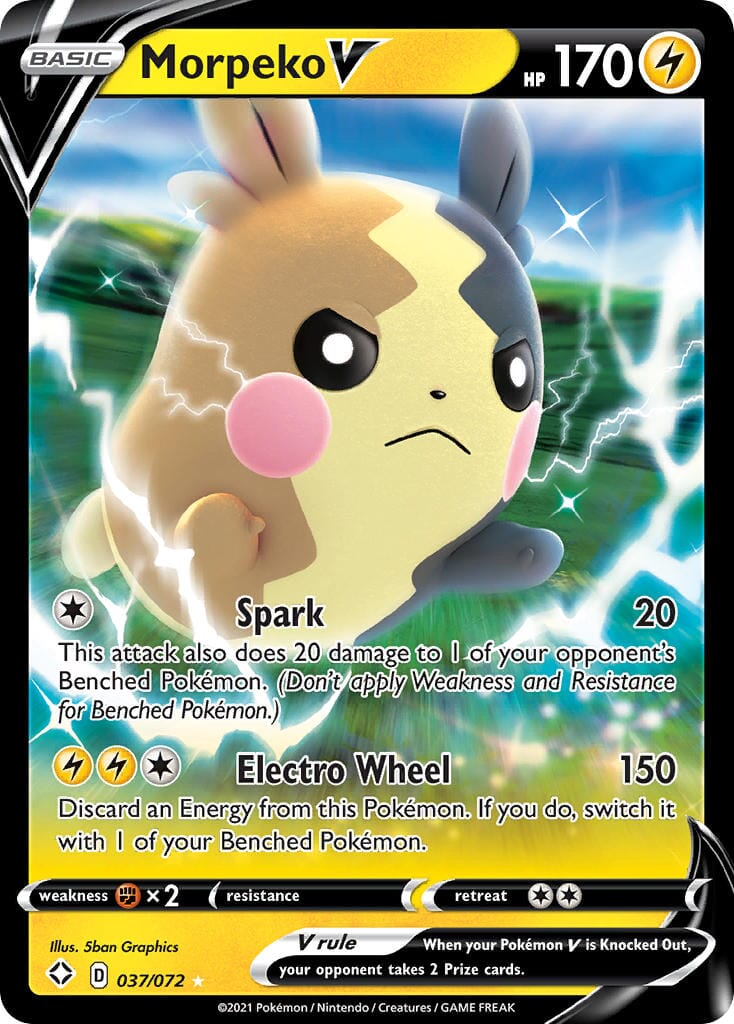 Morpeko V (037/072) [Sword & Shield: Shining Fates] Pokemon Single Pokémon  | Multizone: Comics And Games