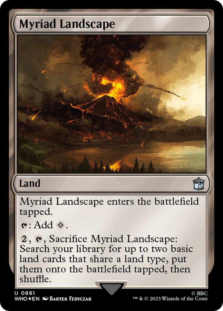 Myriad Landscape (Surge Foil) [Doctor Who] MTG Single Magic: The Gathering  | Multizone: Comics And Games