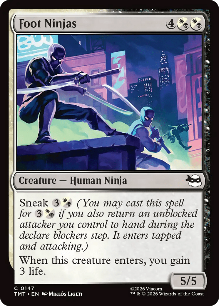 Foot Ninjas [Teenage Mutant Ninja Turtles] MTG Single Magic: The Gathering  | Multizone: Comics And Games
