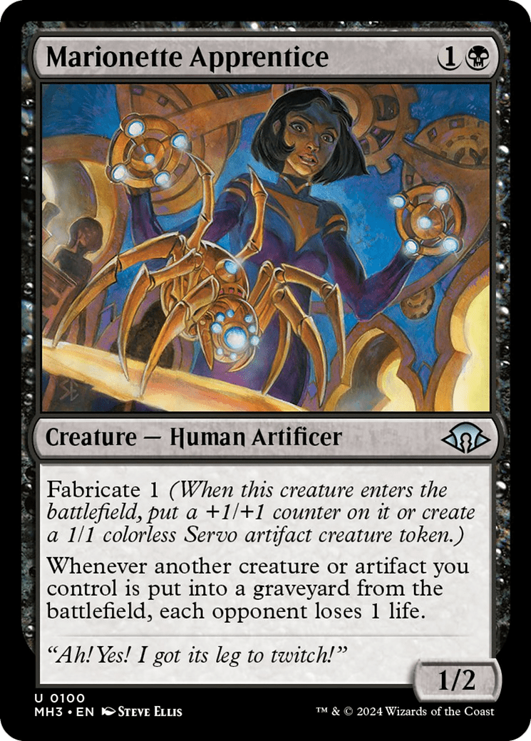 Marionette Apprentice [Modern Horizons 3] MTG Single Magic: The Gathering  | Multizone: Comics And Games