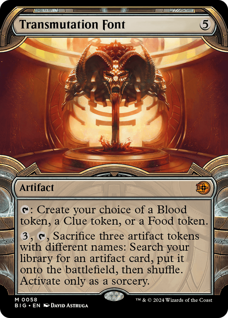 Transmutation Font (Showcase) [Outlaws of Thunder Junction: The Big Score] MTG Single Magic: The Gathering  | Multizone: Comics And Games