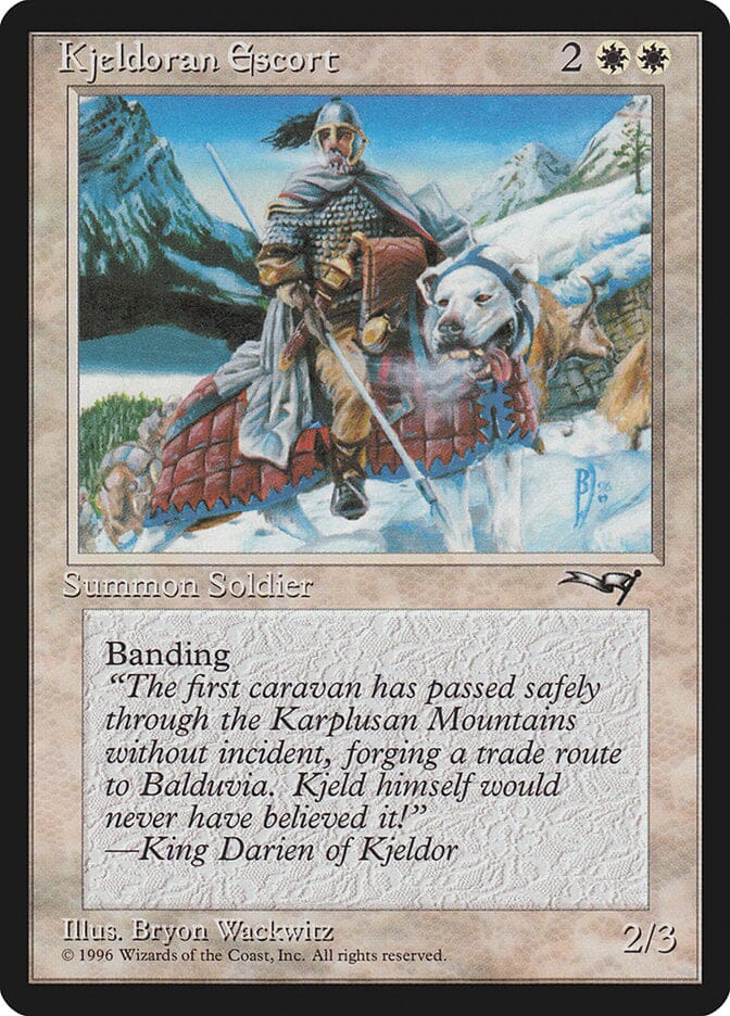 Kjeldoran Escort (Mountain Background) [Alliances] MTG Single Magic: The Gathering  | Multizone: Comics And Games