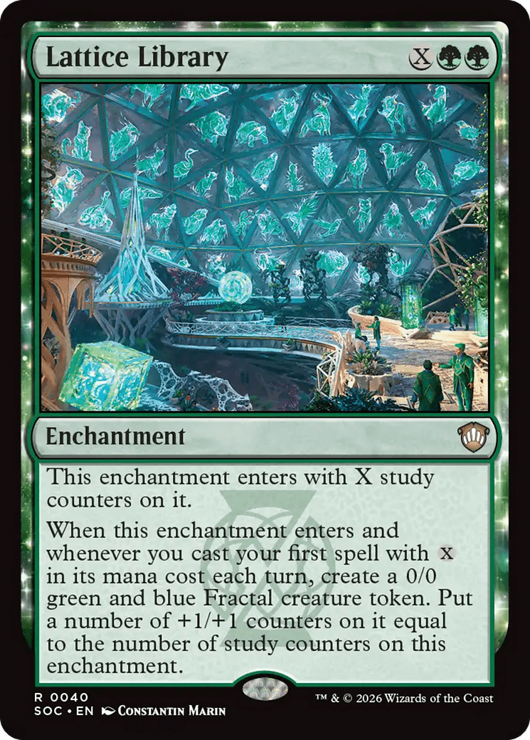 Lattice Library [Secrets of Strixhaven Commander] MTG Single Magic: The Gathering  | Multizone: Comics And Games